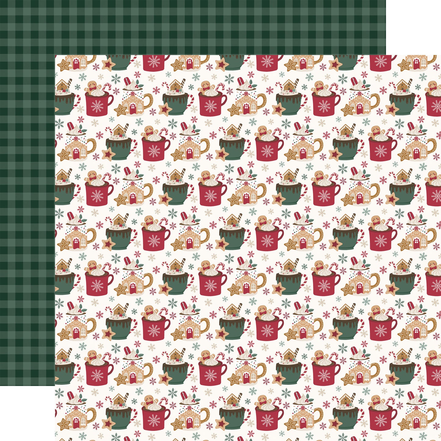 Echo Park - Baking Christmas Cheer - Hot Chocolate Mugs