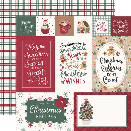 Echo Park - Baking Christmas Cheer - Baking Journaling Cards