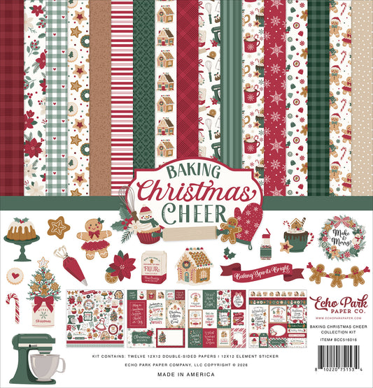 Echo Park - 12x12 Collection Kit - Baking Christmas Cheer