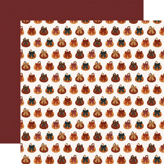 Carta Bella - Here Comes Autumn - Tied in a Bow Pumpkins
