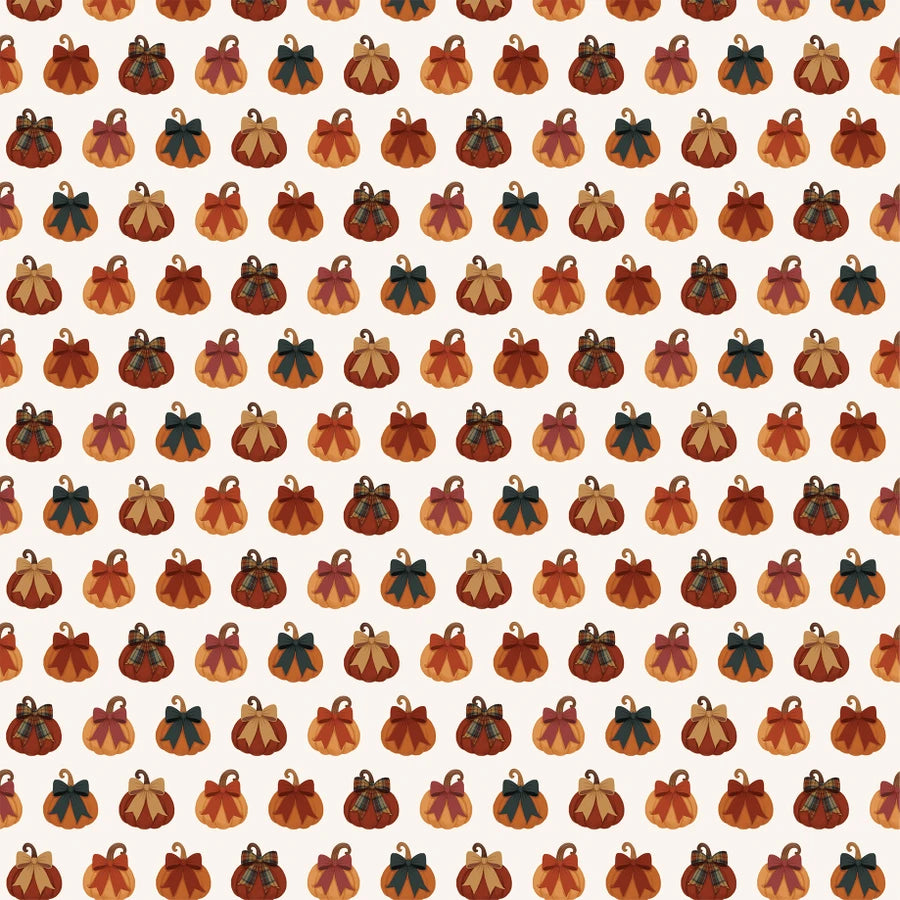 Carta Bella - Here Comes Autumn - Tied in a Bow Pumpkins