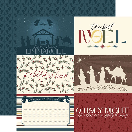 Echo Park - Joy to the World - 6x4 Journaling Cards