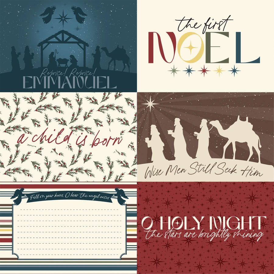 Echo Park - Joy to the World - 6x4 Journaling Cards