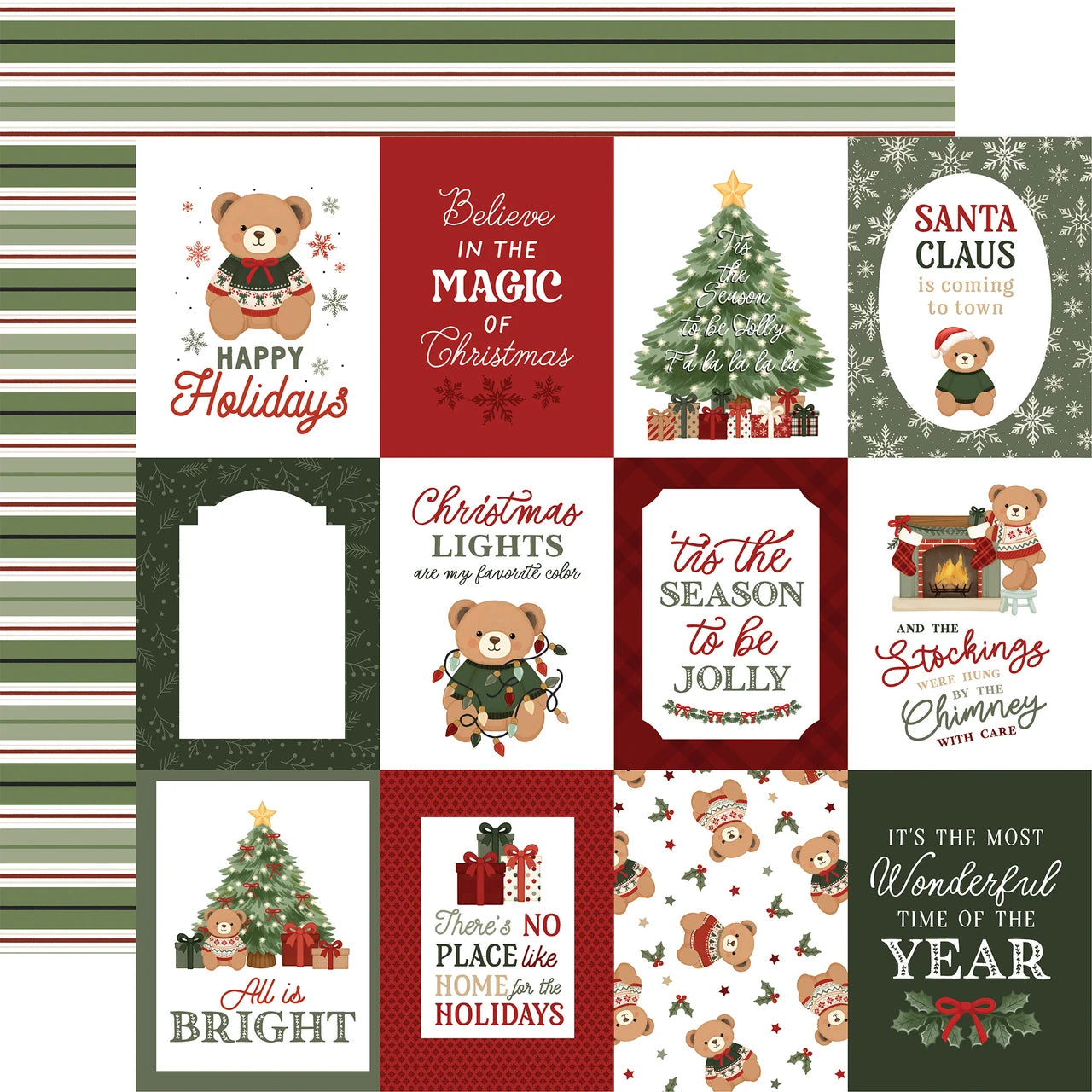 Carta Bella - Have a Beary Christmas - 3x4 Journaling Cards