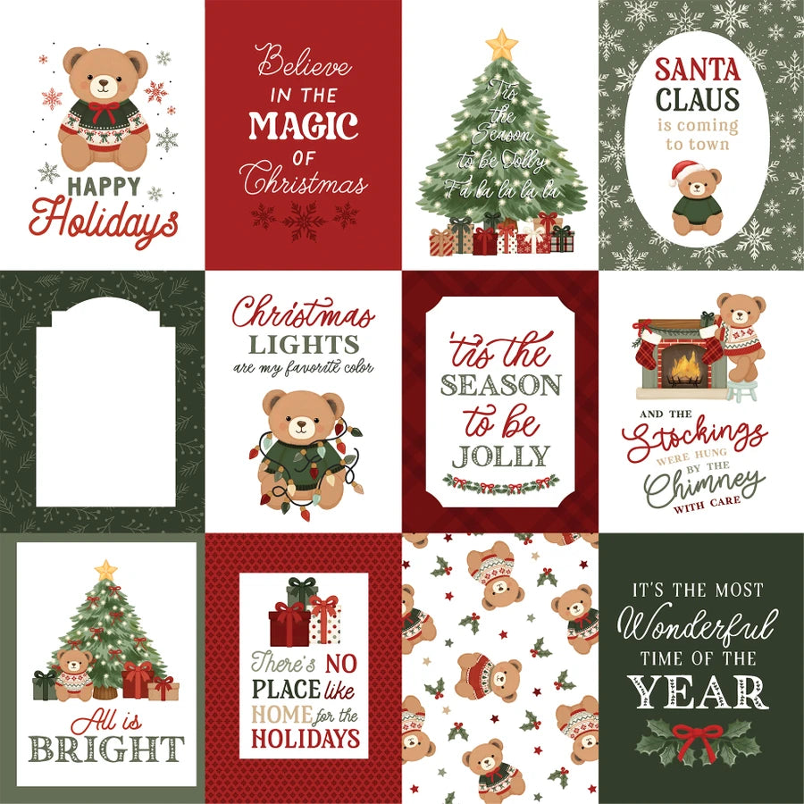 Carta Bella - Have a Beary Christmas - 3x4 Journaling Cards