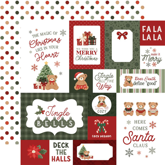 Carta Bella - Have a Beary Christmas - Teddy Journaling Cards