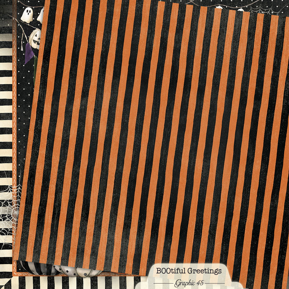 Graphic 45 - BOOtiful Greetings - Pumpkin Layout