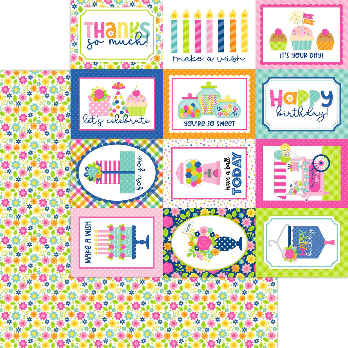 Doodlebug - Cupcakes & Candles - Blooming Birthday