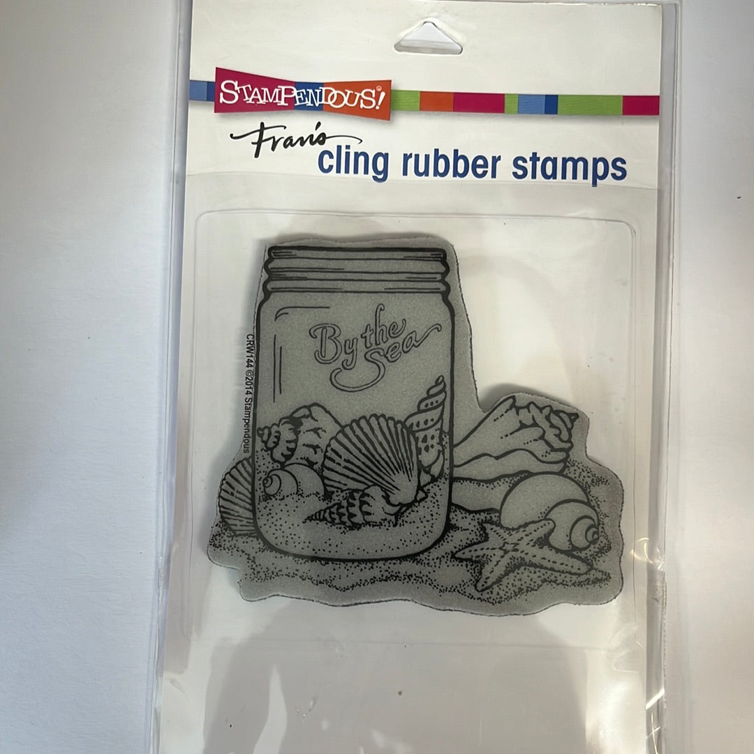 Stampendous - Cling Seashell Jar Stamp