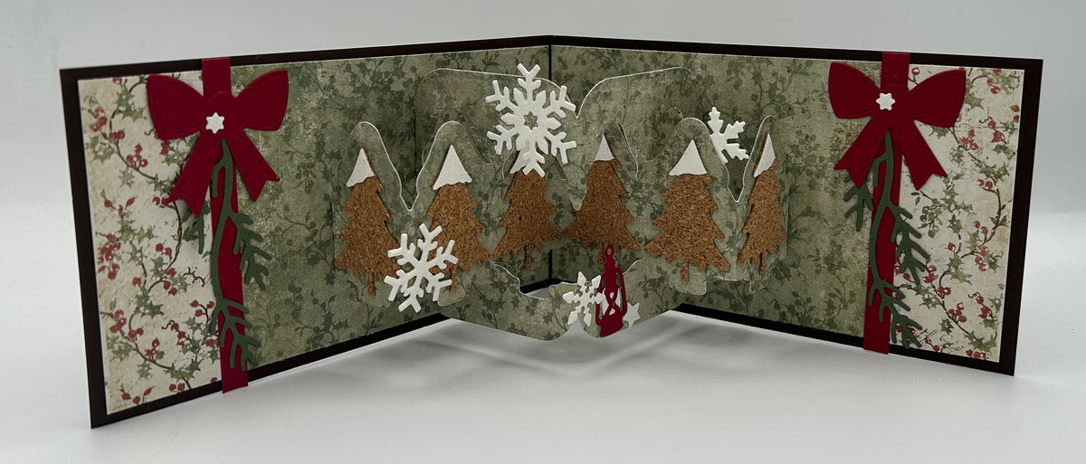 Scrapp’n Savvy - Card Kits -Evergreen Pivot Panel Christmas Card