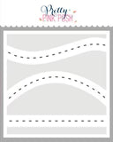 Pretty Pink Posh - Layered Roads Stencils (3 Pack)