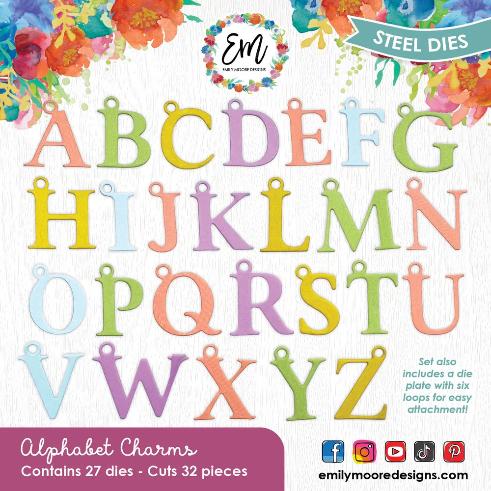 Emily Moore - Alphabet Charm Dies