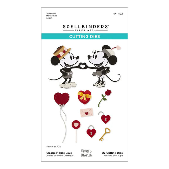 Spellbinders - Classic Mouse Love Etched Dies
