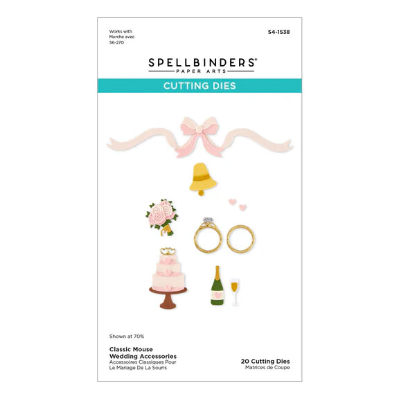 Spellbinders - Cutting Dies - Classic Mouse Wedding Accessories