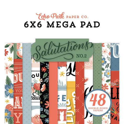 Echo Park Salutations No 2 Collection - 6x6 Mega Pad