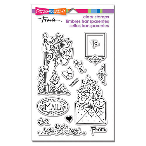 Stampendous - Fran's Clear Stamps - Mailbox Spring