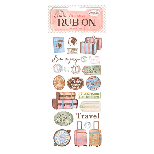 Stamperia - Oh La La - Rub-On Tranfers - Travel