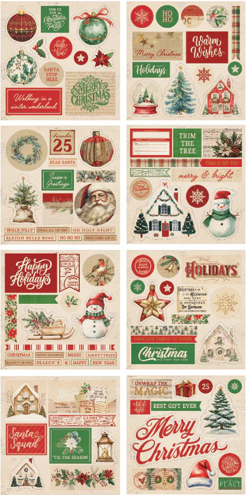 Photo Play - Christmas Junque - Collage Cutouts Paper Pack