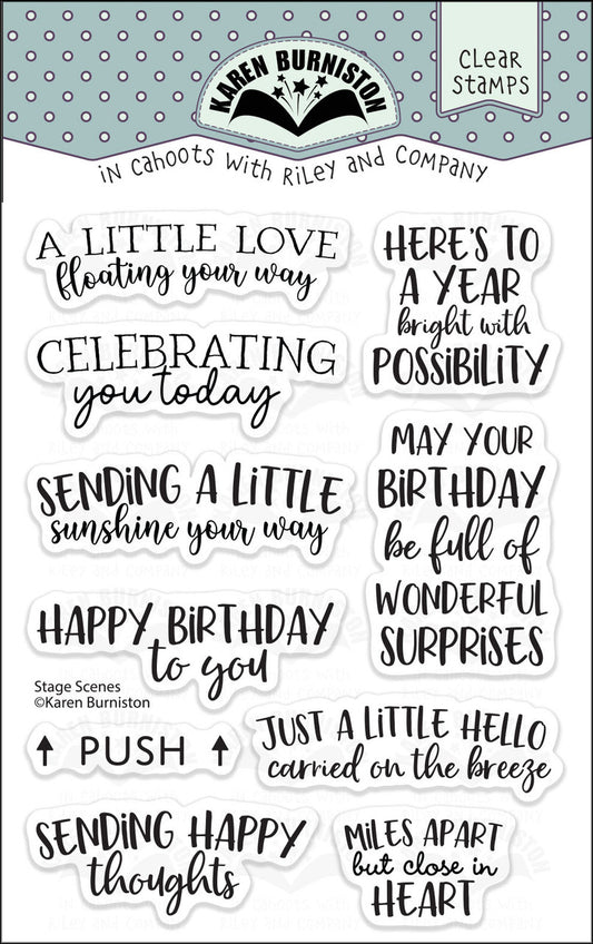 CS034 Karen Burniston - Stage Scenes clear stamps