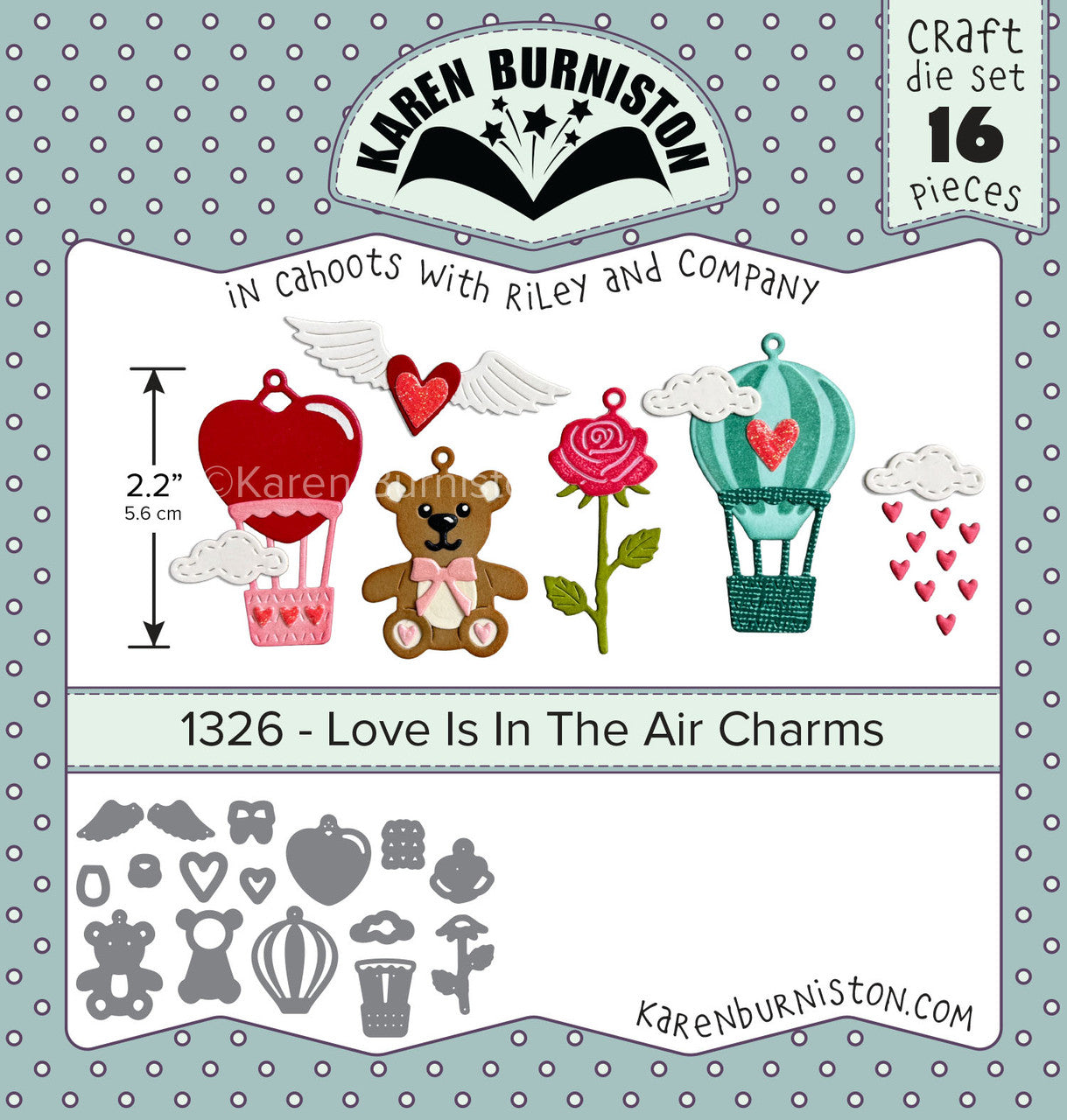 Karen Burniston - 1326 Love Is In The Air Charms