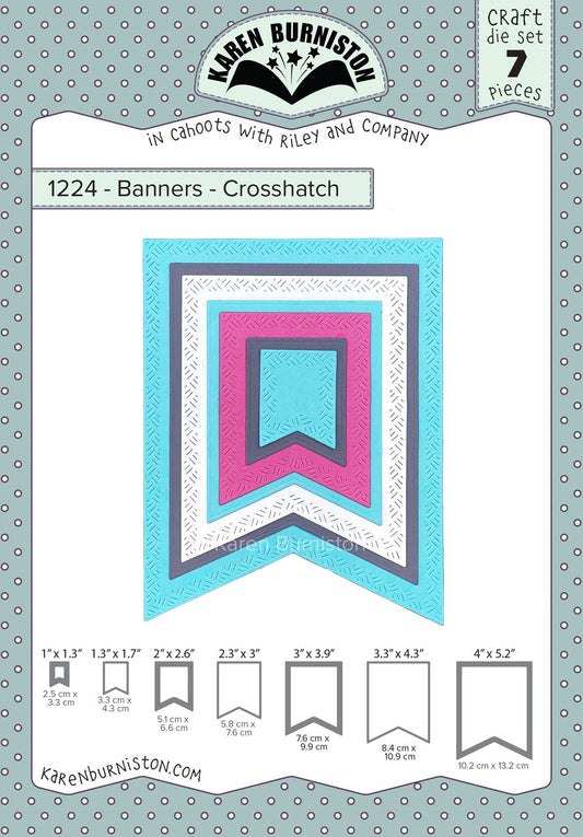 1224 Karen Burniston - Banners-Crosshatch