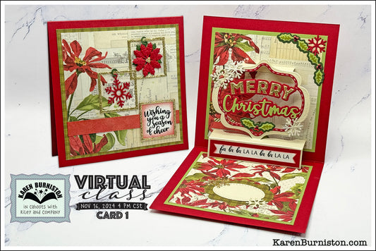 Karen Burniston - Card Kits - Merry Christmas Pop-Up Card