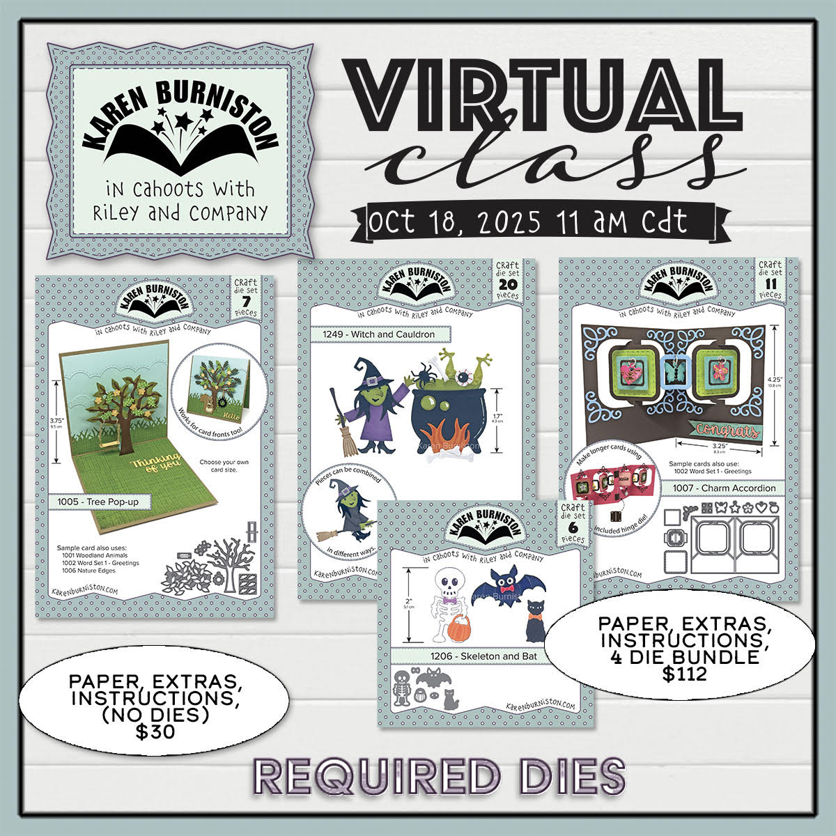 Karen Burniston - October 2025 - Virtual Class