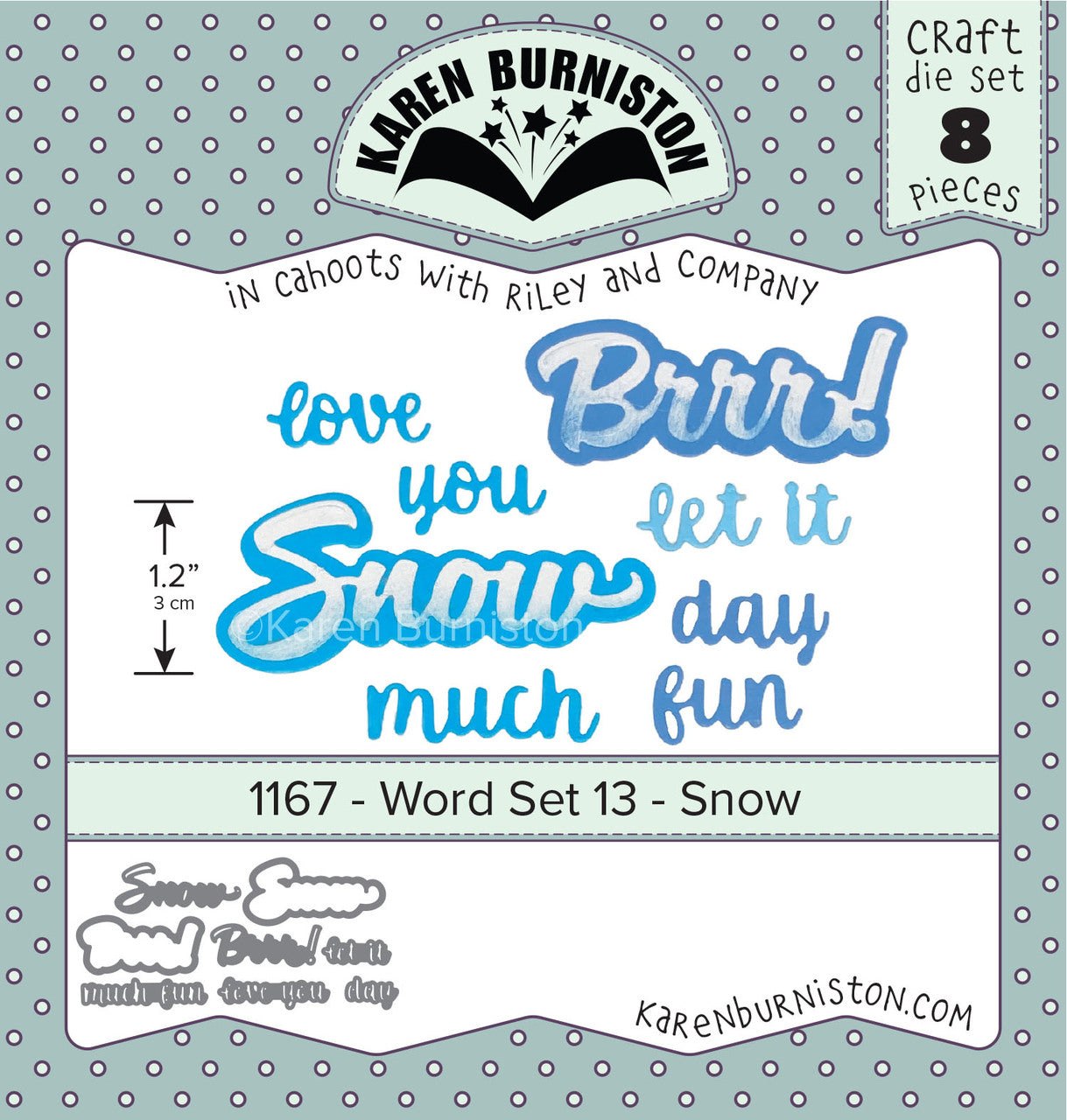 1167 Karen Burniston Word Set 13- Snow