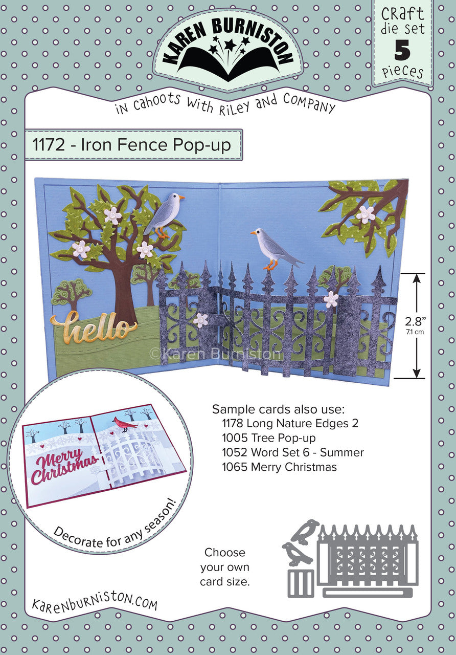 1172 Karen Burniston Iron Fence Pop-up