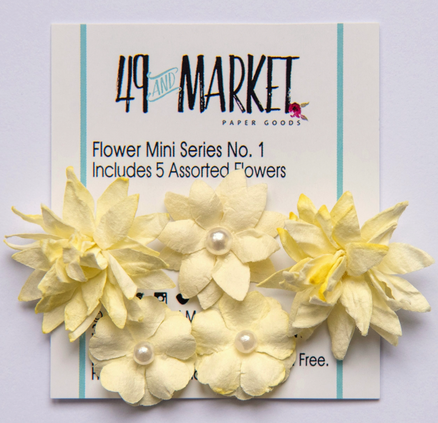 49 & Market Flower Mini- Cream